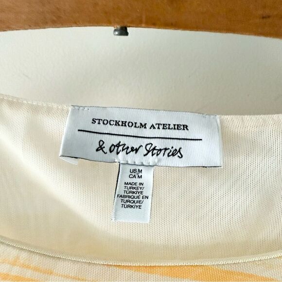 & OTHER STORIES Printed Mesh Midi Dress‎ M - Picture 2 of 4